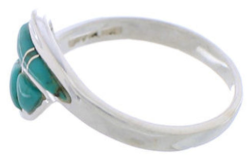 Turquoise Sterling Silver Jewelry Ring Size 8-1/4 WX41075